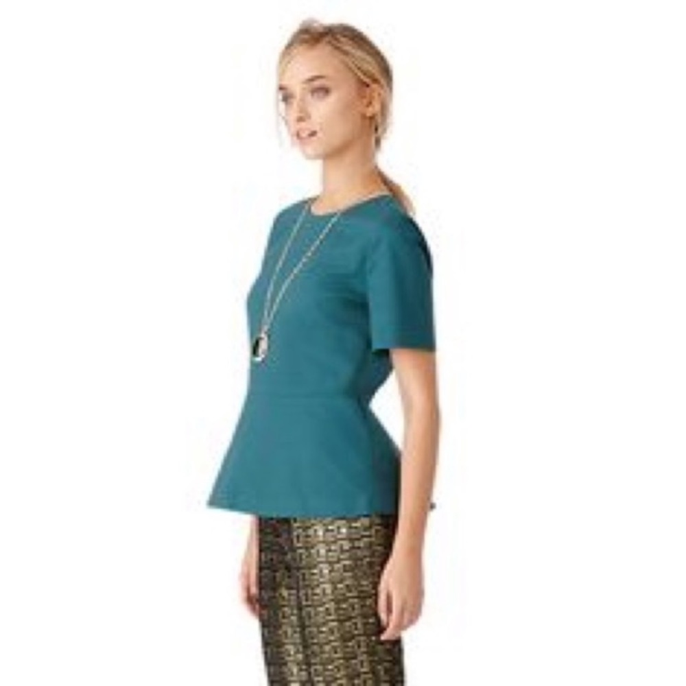 Kate Spade Modern Peplum in Teal Green